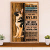 German Shepherd Canvas Prints | Your Friend | Wall Art Gift for Shepherd Dog Lover