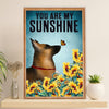 German Shepherd Poster Print | You Are My Sunshine | Wall Art Gift for Shepherd Mom Dad