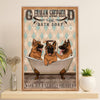 German Shepherd Canvas Prints | Dog Bath Soap | Wall Art Gift for Shepherd Dog Lover