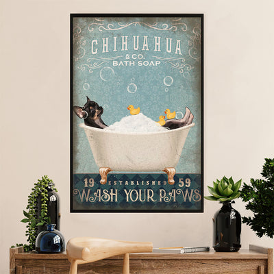 Chihuahua Poster Print | Dog Bath Soap | Wall Art Gift for Chihuahua Lover, Mom Dad