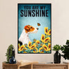 Wire Fox Terrier Canvas Wall Art Prints | My Sunshine | Gift for Wire Fox Terrier Dog Lover