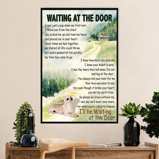 Chihuahua Poster Print | Dog Memorial | Wall Art Gift for Chihuahua Lover, Mom Dad