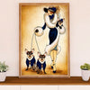 Chihuahua Poster Print | Lady & Dogs | Wall Art Gift for Chihuahua Lover, Mom Dad
