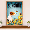 Wire Fox Terrier Poster Print | My Sunshine | Wall Art Gift for Wire Fox Terrier Lover, Mom Dad