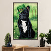 French Bulldog Poster Print | St.Patrick's Day | Wall Art Gift for French Bulldog Lover, Mom Dad