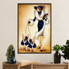 French Bulldog Poster Print | Lady & Frenchie | Wall Art Gift for French Bulldog Lover, Mom Dad