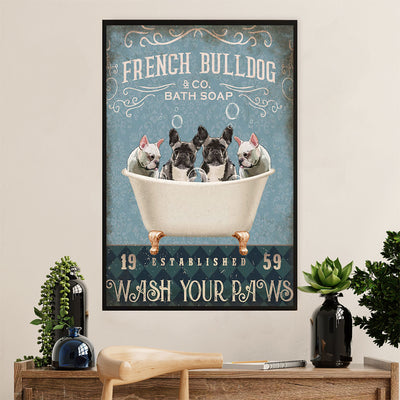 French Bulldog Canvas Wall Art Prints | Frenchie Bath Soap | Gift for French Bulldog Dog Lover
