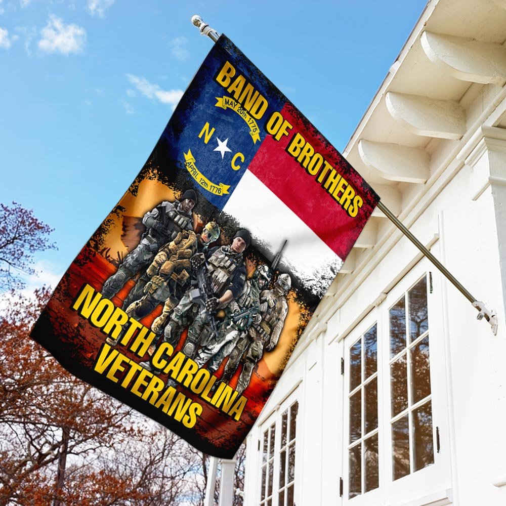 Band Of Brothers North Carolina Veterans Flag