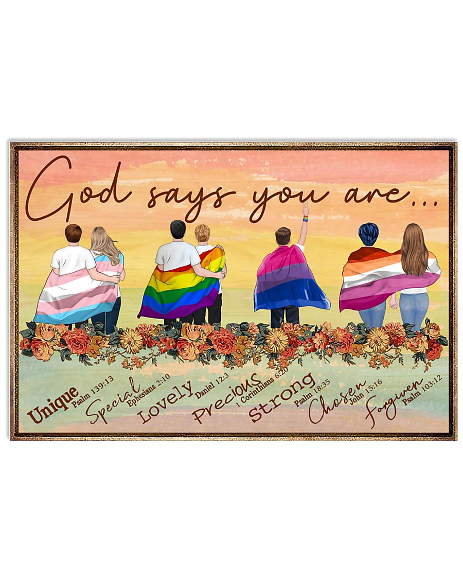 LGBT - God Says You Are Poster