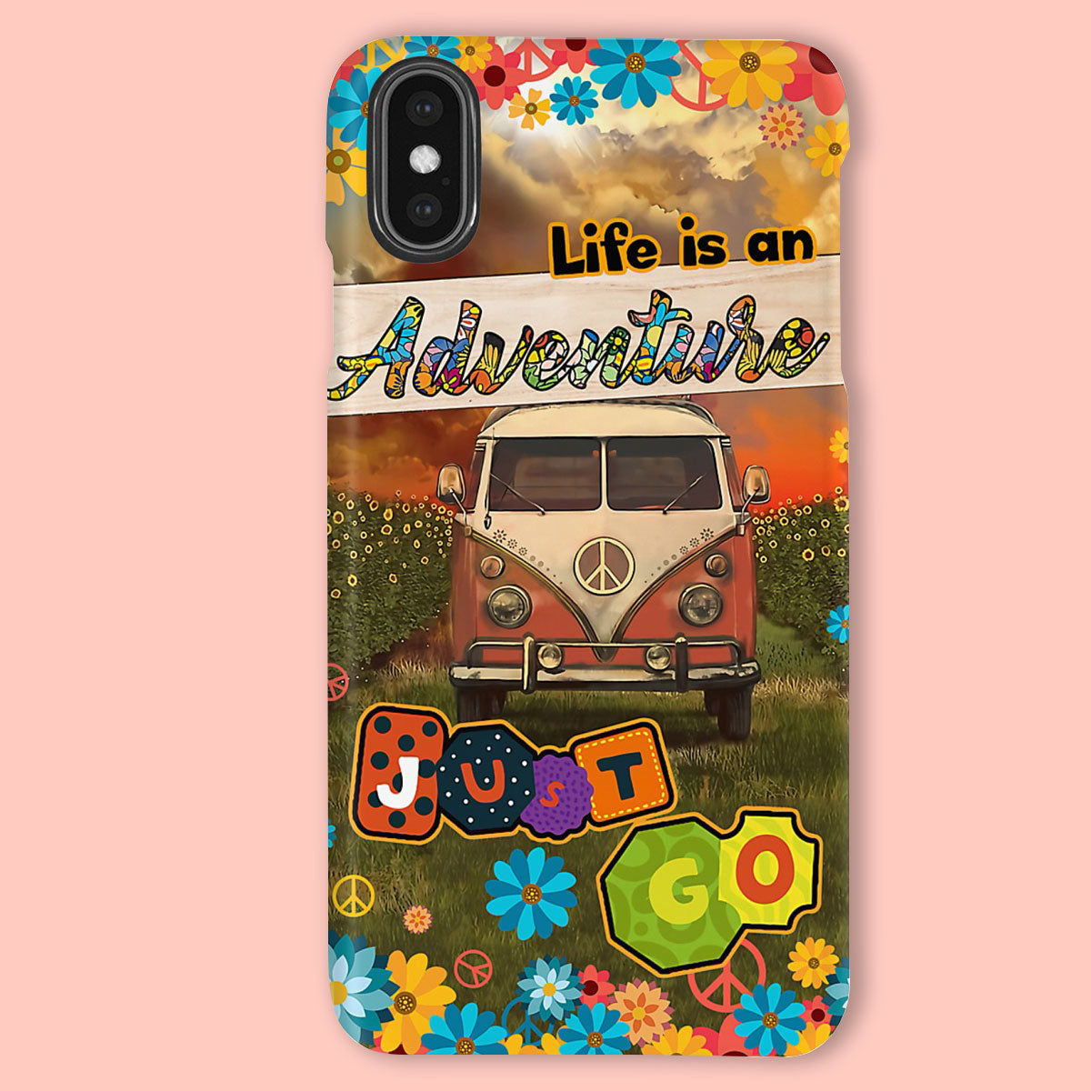Camping Phone Cases | Hippie Motorhome | iPhone/Samsung Case - Gift for Campers