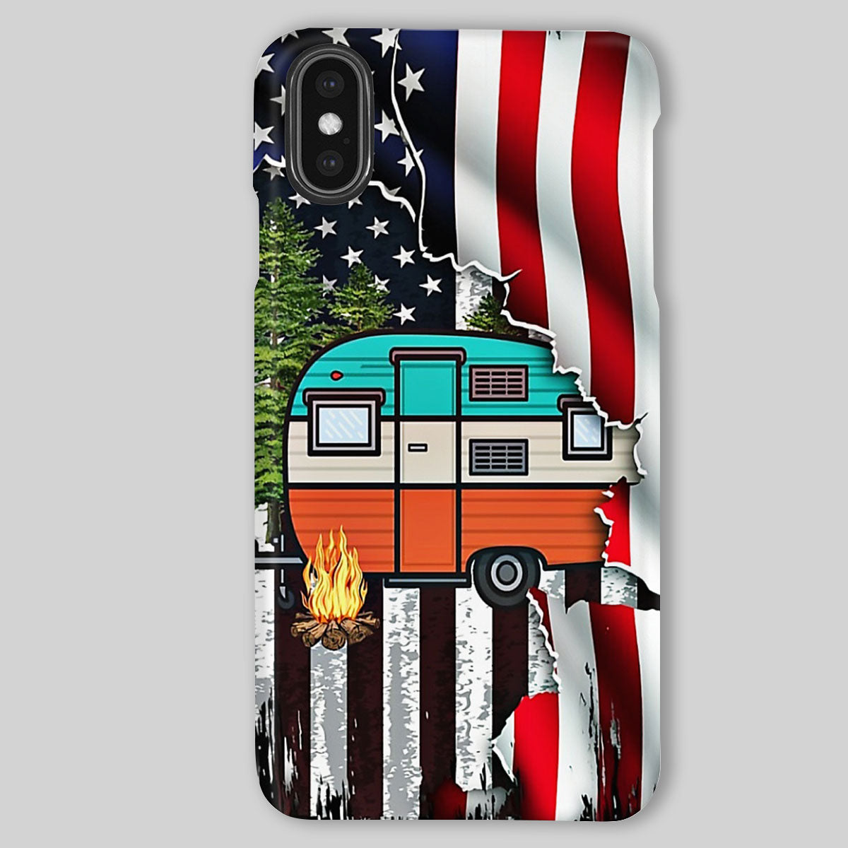 Camping Phone Cases | American Campers | iPhone/Samsung Case - Gift for Campers