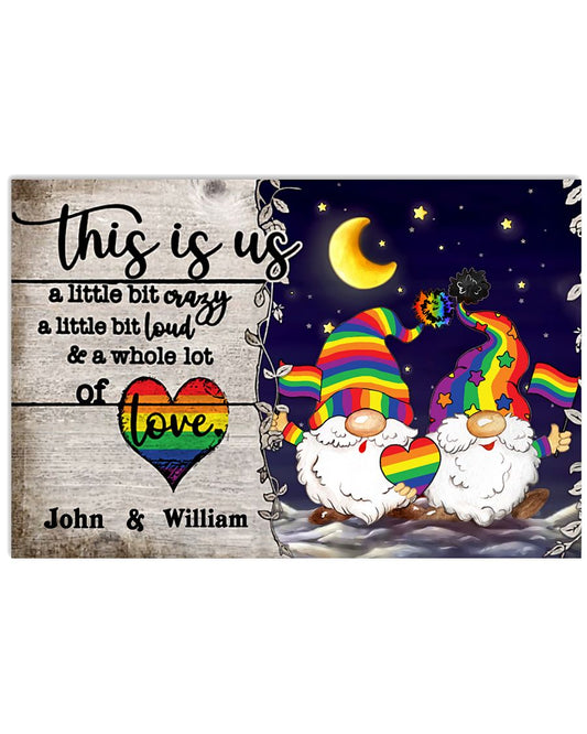Personalized LGBT - Gnome This is us Poster