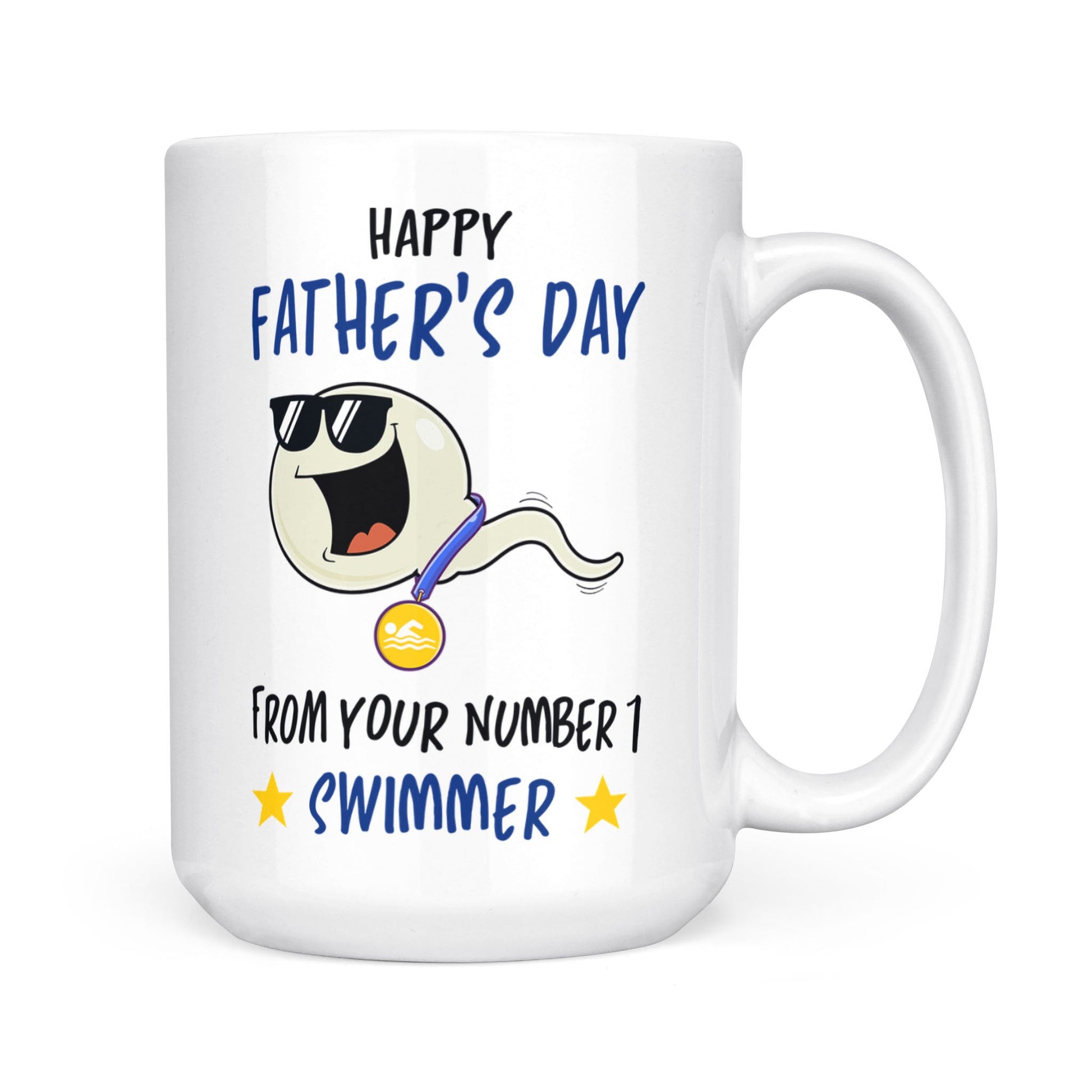 Happy Father's Day From Your Swimming Champion Mug Gift For Dad - MostSuit