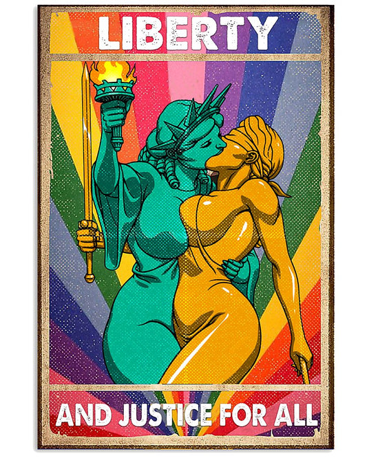 LGBT - Liberty And Justice For All Poster