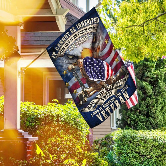 Forever The Title Veteran American Flag