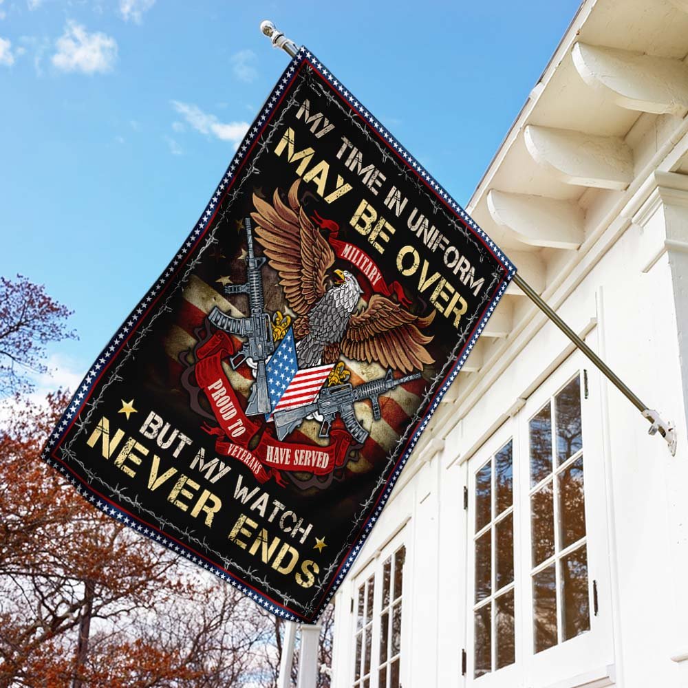 Military Veteran - Proud To Have Served Flag