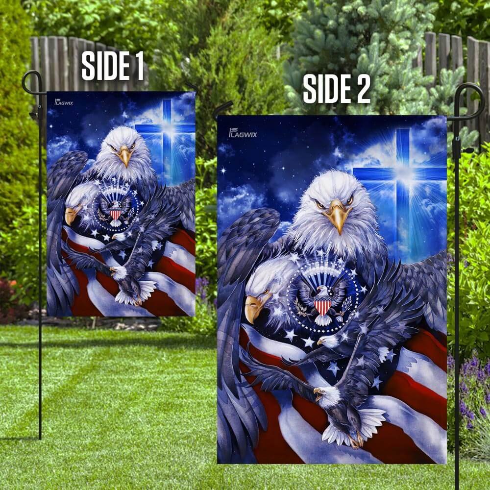 God Bless America. Eagle Flag