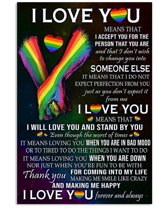 LGBT I Love You And Stand By You