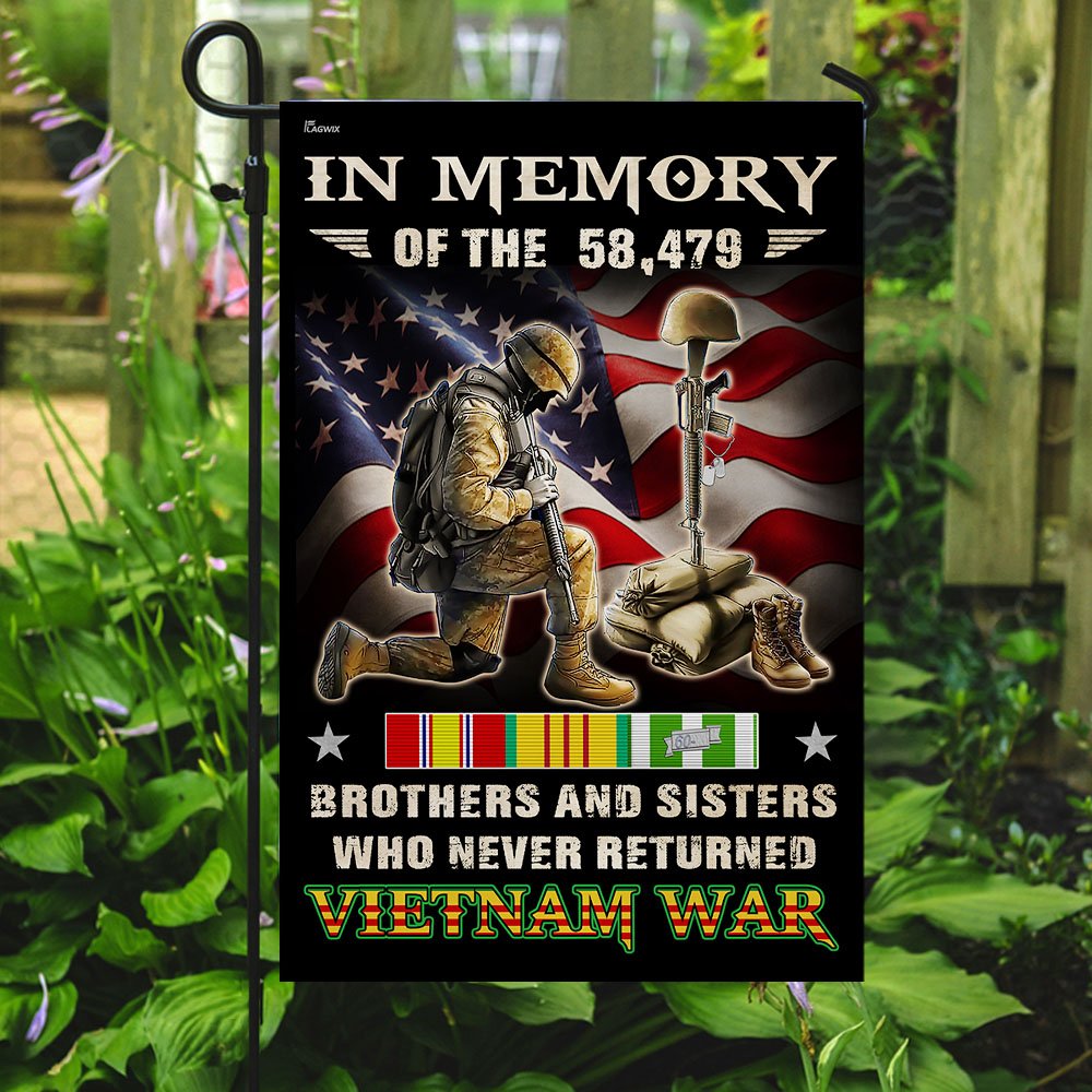 Vietnam Veteran. Brothers And Sisters Who Never Returned Flag