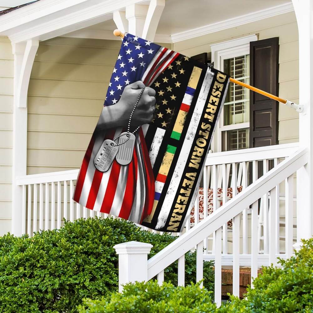 Desert Storm Veteran America Flag