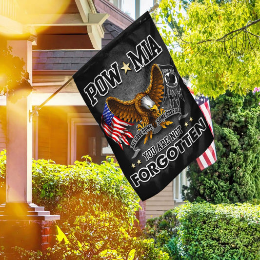 Pow Mia You Are Not Forgotten. Proud Veteran Flag