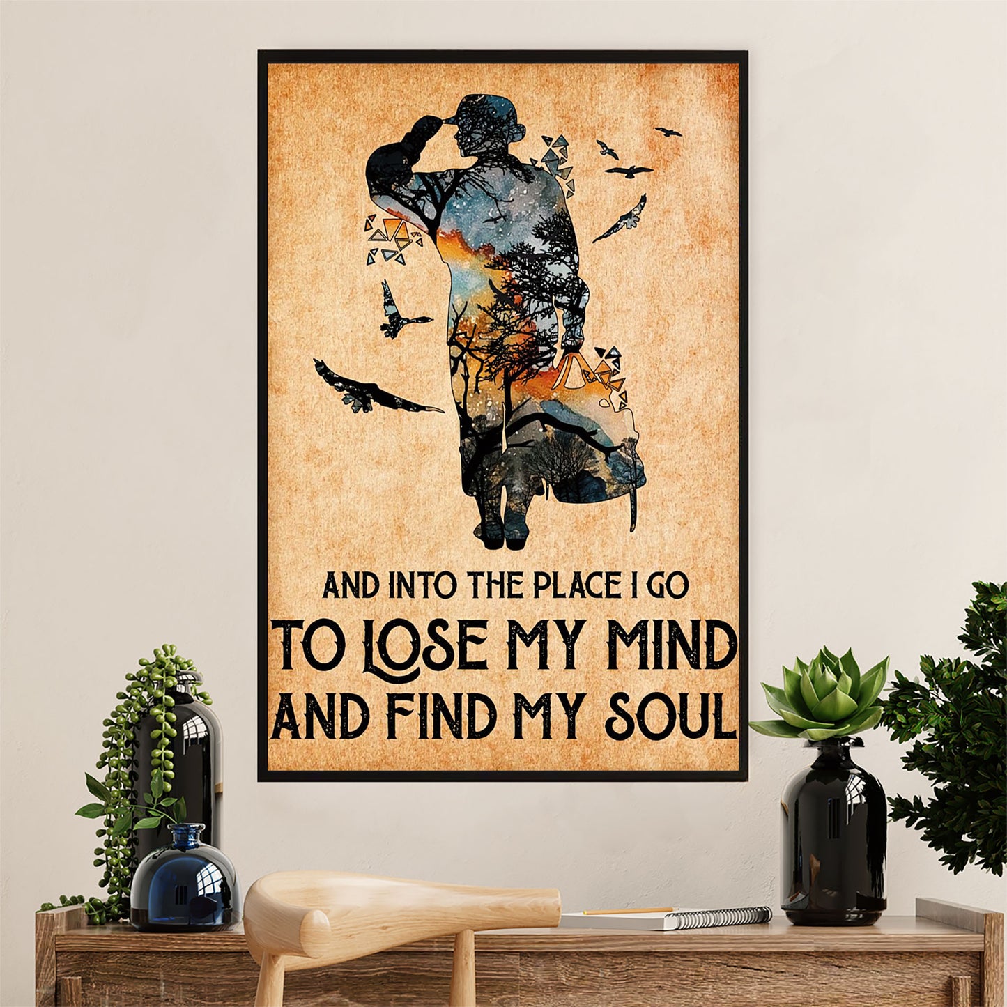 American Veteran Poster | Lose My Mind | Wall Art Gift for Veteran's Day US Navy Army