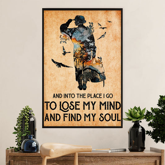 American Veteran Canvas Wall Art Prints | Lose My Mind | Gift for Veteran's Day US Navy Army