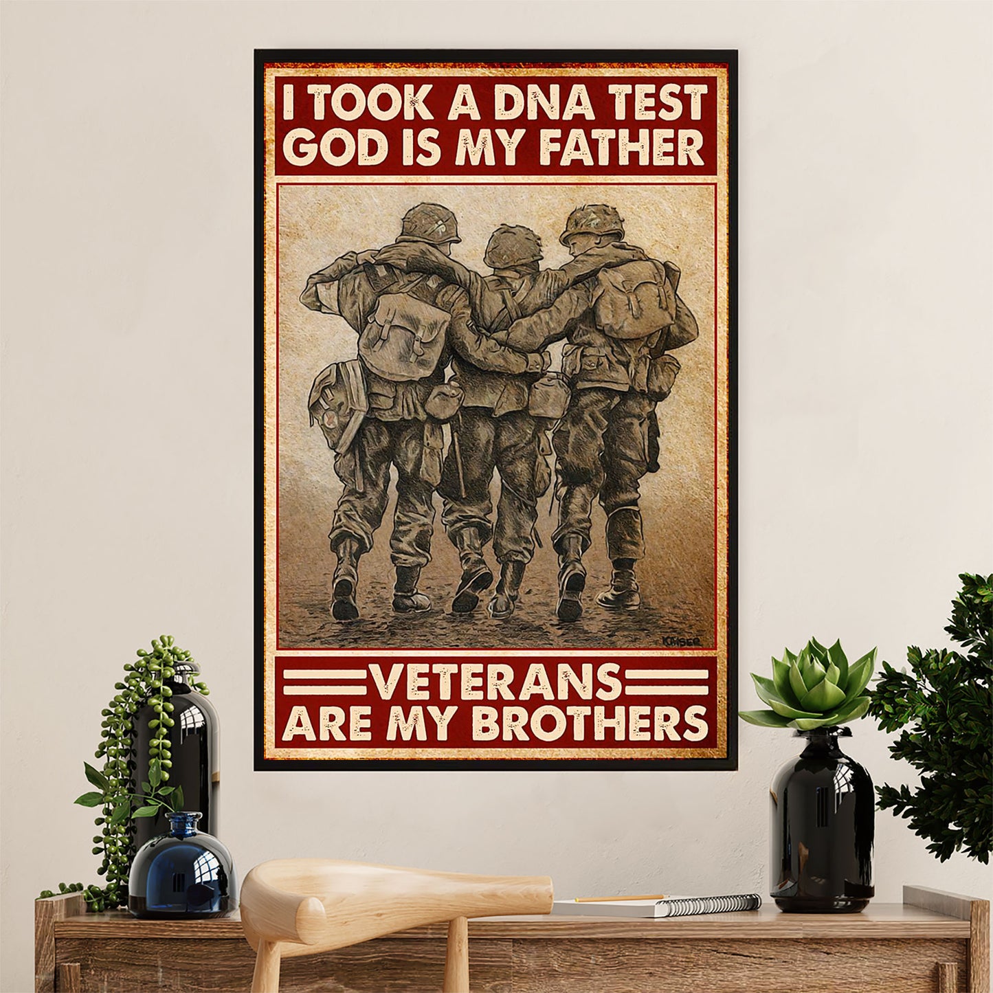American Veteran Canvas Wall Art Prints | My Brothers | Gift for Veteran's Day US Navy Army