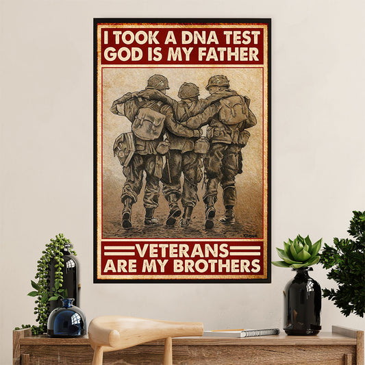 American Veteran Canvas Wall Art Prints | My Brothers | Gift for Veteran's Day US Navy Army