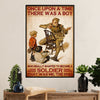 American Veteran Poster | Boy Become Soldier | Wall Art Gift for Veteran's Day US Navy Army