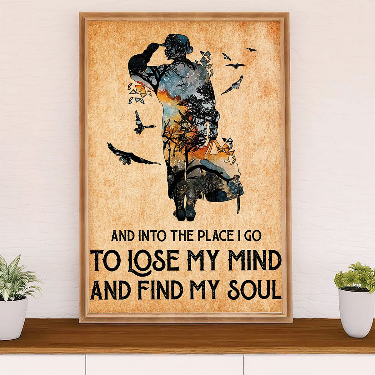 American Veteran Poster | Lose My Mind | Wall Art Gift for Veteran's Day US Navy Army