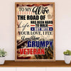 American Veteran Canvas Wall Art Prints | From Husband to Wife | Gift for Veteran's Day US Navy Army