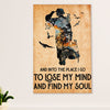 American Veteran Canvas Wall Art Prints | Lose My Mind | Gift for Veteran's Day US Navy Army