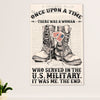 American Veteran Canvas Wall Art Prints | Woman Served in the US Military | Gift for Veteran's Day US Navy Army