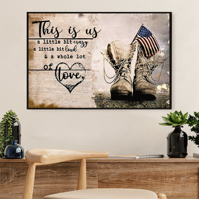 American Veteran Poster | This is Us | Wall Art Gift for Veteran's Day US Navy Army