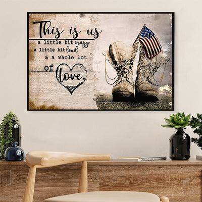 American Veteran Canvas Wall Art Prints | This is Us | Gift for Veteran's Day US Navy Army