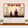 Fishing Poster Print | From Son To Dad | Wall Art Gift for Fisherman