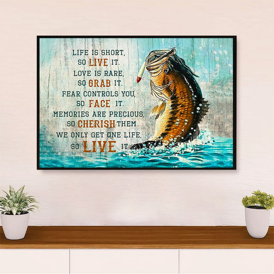 Fishing Canvas Wall Art Prints | Face Cherish Live | Home Décor Gift for Fisherman