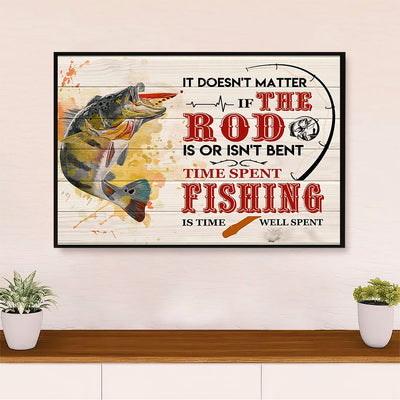 Fishing Canvas Wall Art Prints, Time Spent with Fishing