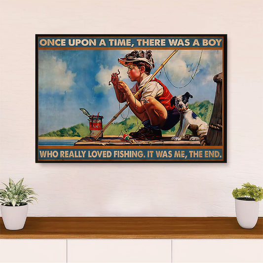 Fishing Canvas Wall Art Prints | There Was A Boy | Home Décor Gift for Fisherman