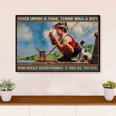 Fishing Canvas Wall Art Prints | There Was A Boy | Home Décor Gift for Fisherman