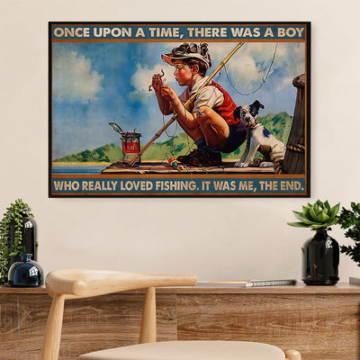 Fishing Canvas Wall Art Prints | There Was A Boy | Home Décor Gift for Fisherman