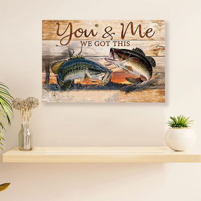 Fishing Poster Print | You & Me | Wall Art Gift for Fisherman