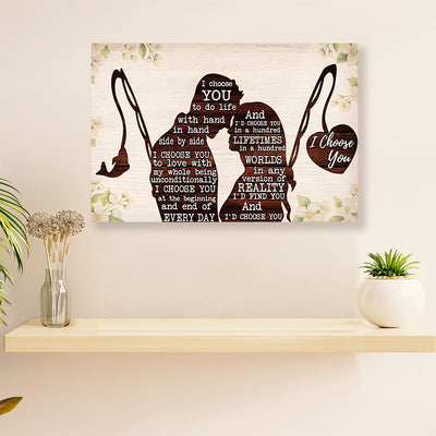Fishing Canvas Wall Art Prints | Couple Love Quotes | Home Décor Gift for Fisherman