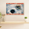 Fishing Canvas Wall Art Prints | We Don't Answer | Home Décor Gift for Fisherman