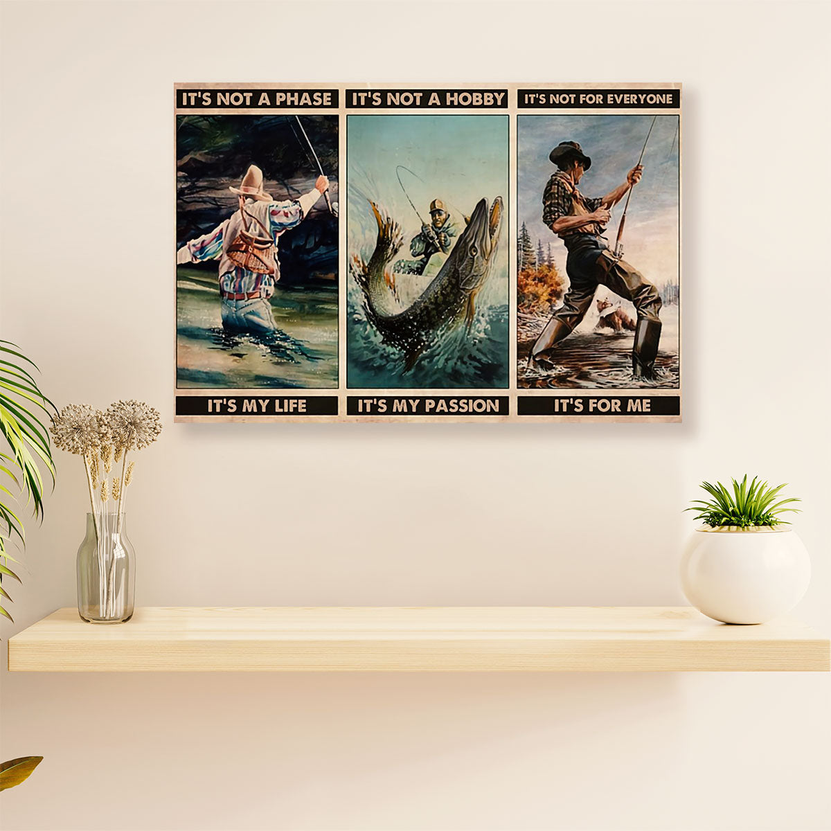 Fishing Poster Print | My Passion | Wall Art Gift for Fisherman
