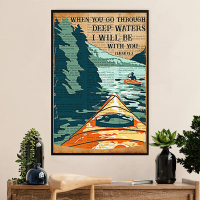 Kayaking Poster Print Room Decor | I'll Go Kayaking | Wall Art Gift for Kayaker