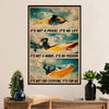Kayaking Canvas Wall Art Prints | Girl Loves Kayaking | Home Décor Gift for Kayaker