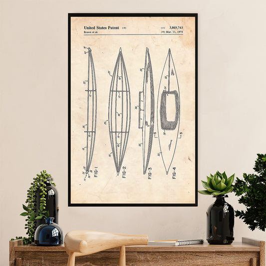 Kayaking Canvas Wall Art Prints | Kayak Watercraft | Home Décor Gift for Kayaker