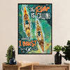 Kayaking Poster Print Room Decor | The River Is Calling | Wall Art Gift for Kayaker